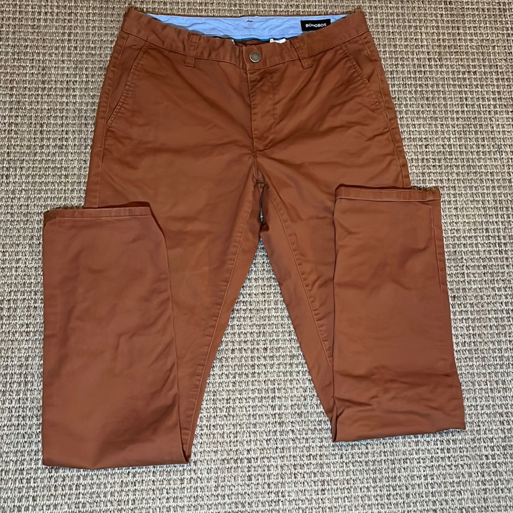 Bonobos 31/34 Orange Dress Pant